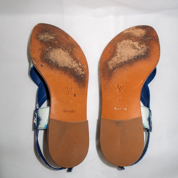 Louis Vuitton Monogram Escale Palma Flat Sandals (IT/EU 39, US 9) - Picture 3 of 12